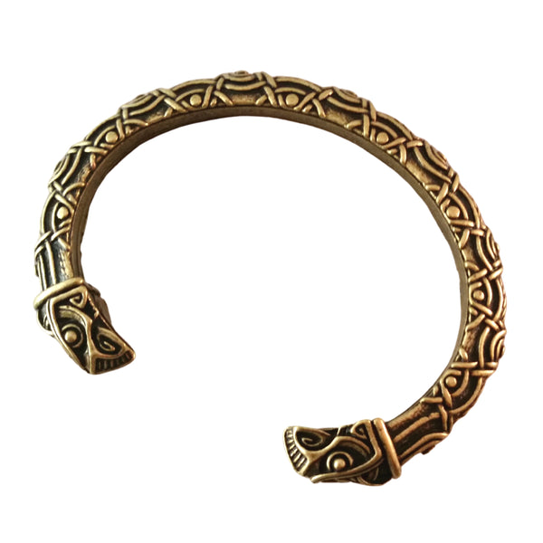 raven bracelet torc bronze