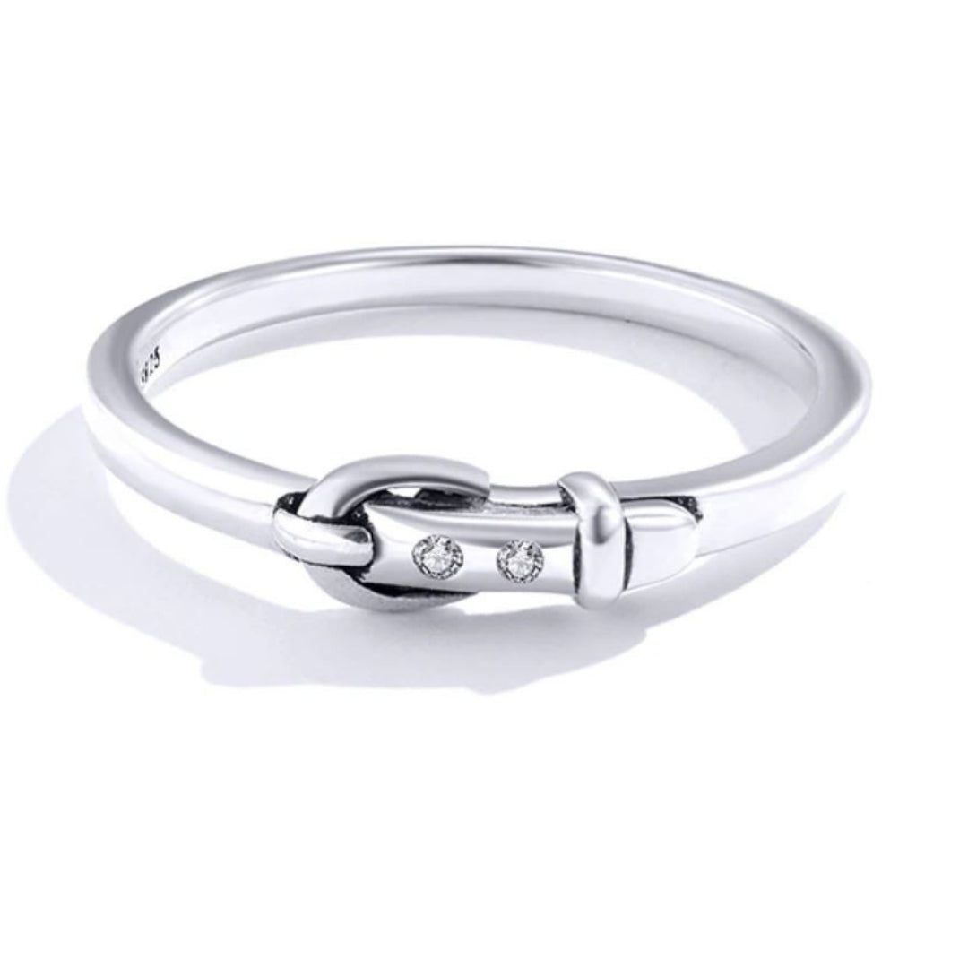 925 silver ring belt womens 