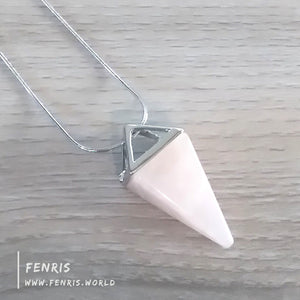 rose quartz necklace