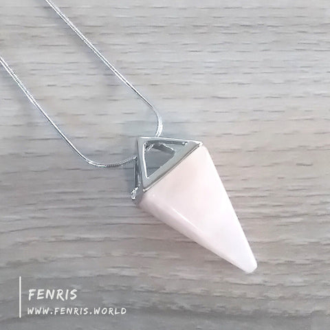 rose quartz necklace