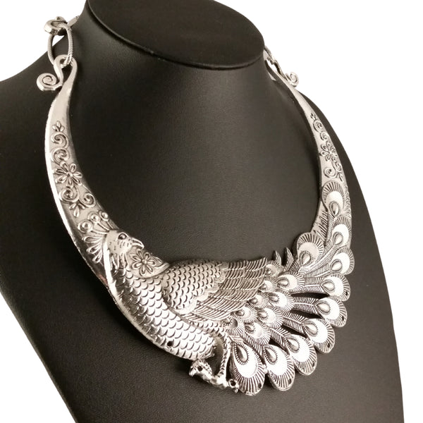 peacock necklace