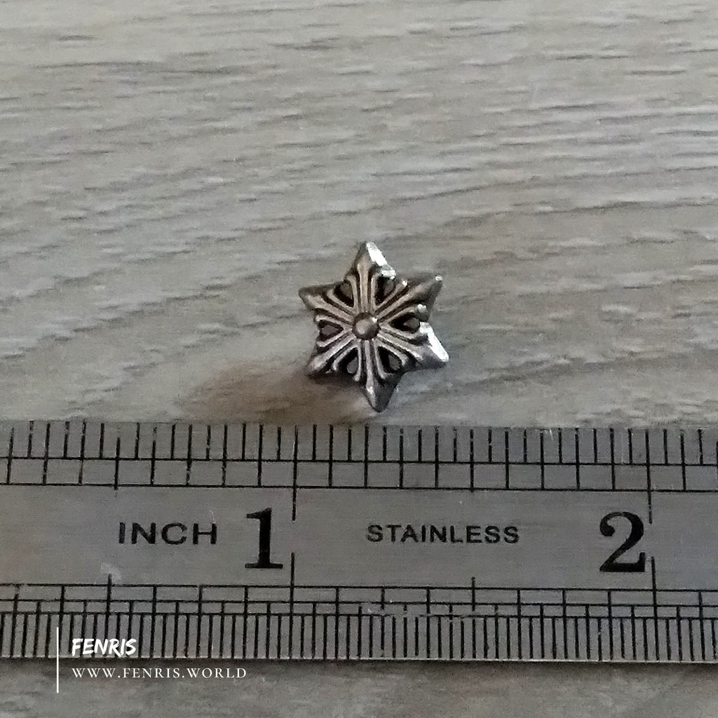 Rivets Studs Silver Snowflake – Fenris