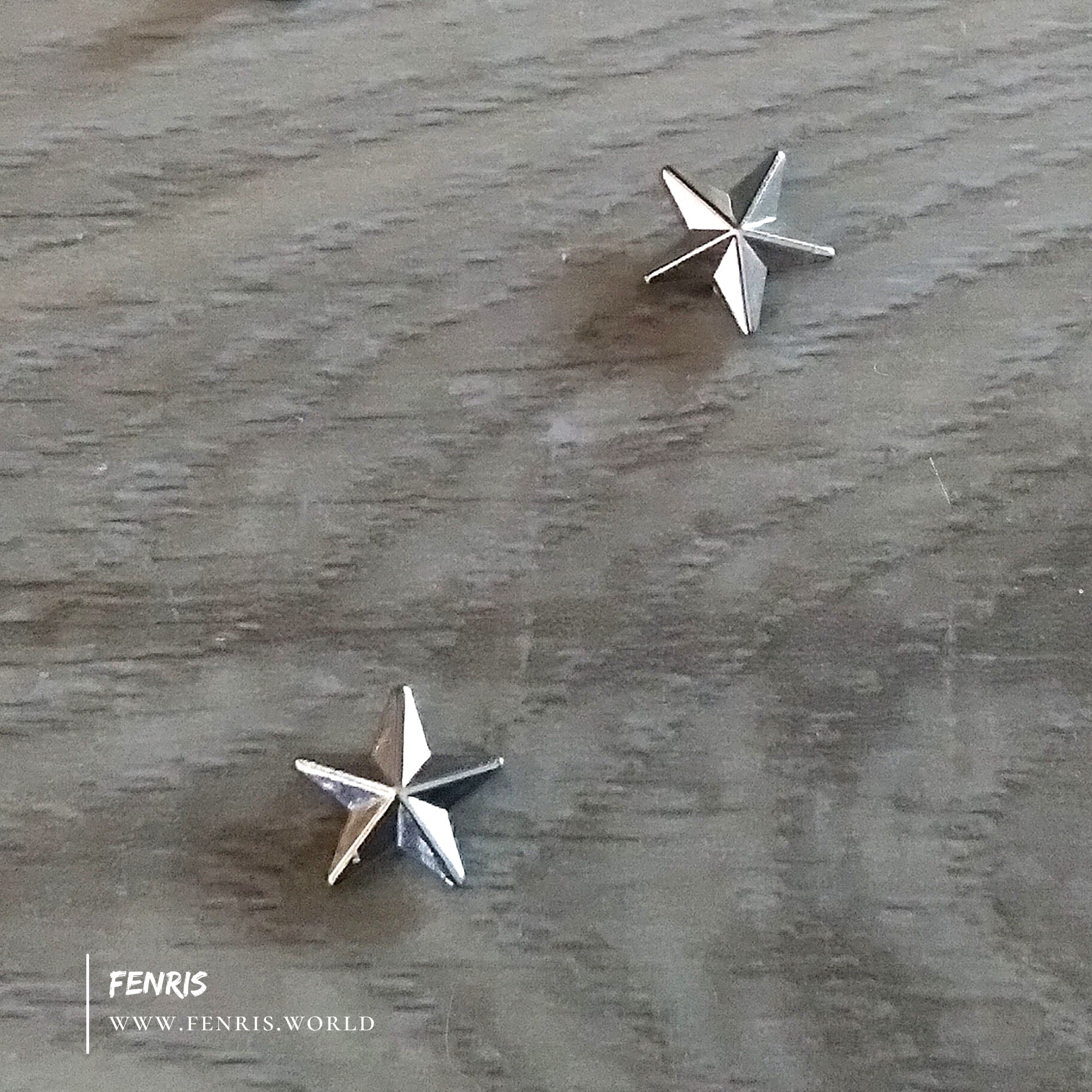 Silver Star Rivets - Small Bright Silver | Fenris Jewelry