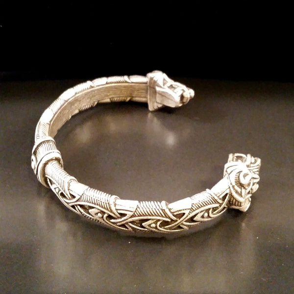 wolf bracelet knot work norse viking celtic mens womens
