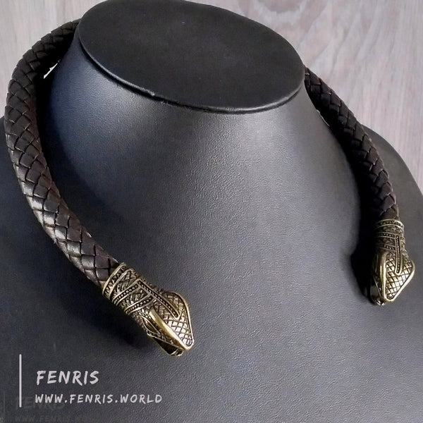 viking torc bronze snake