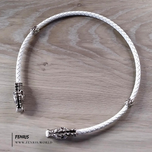 stag torc silver white wedding pagan viking celtic