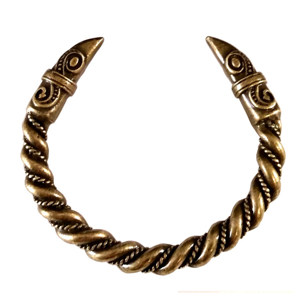 raven bracelet bronze torc