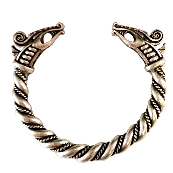 dragon bracelet torc silver