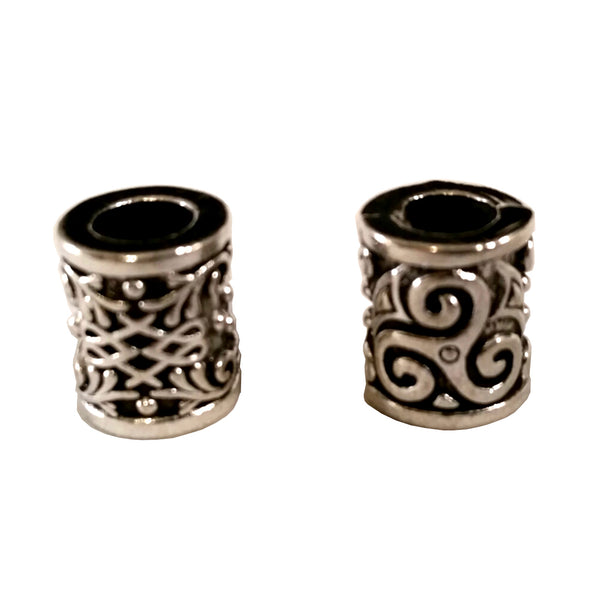 triskelion beard beads
