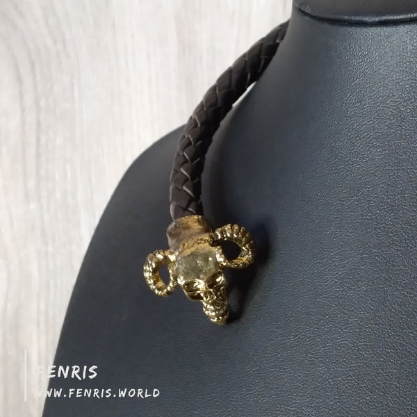 torc, horned skull