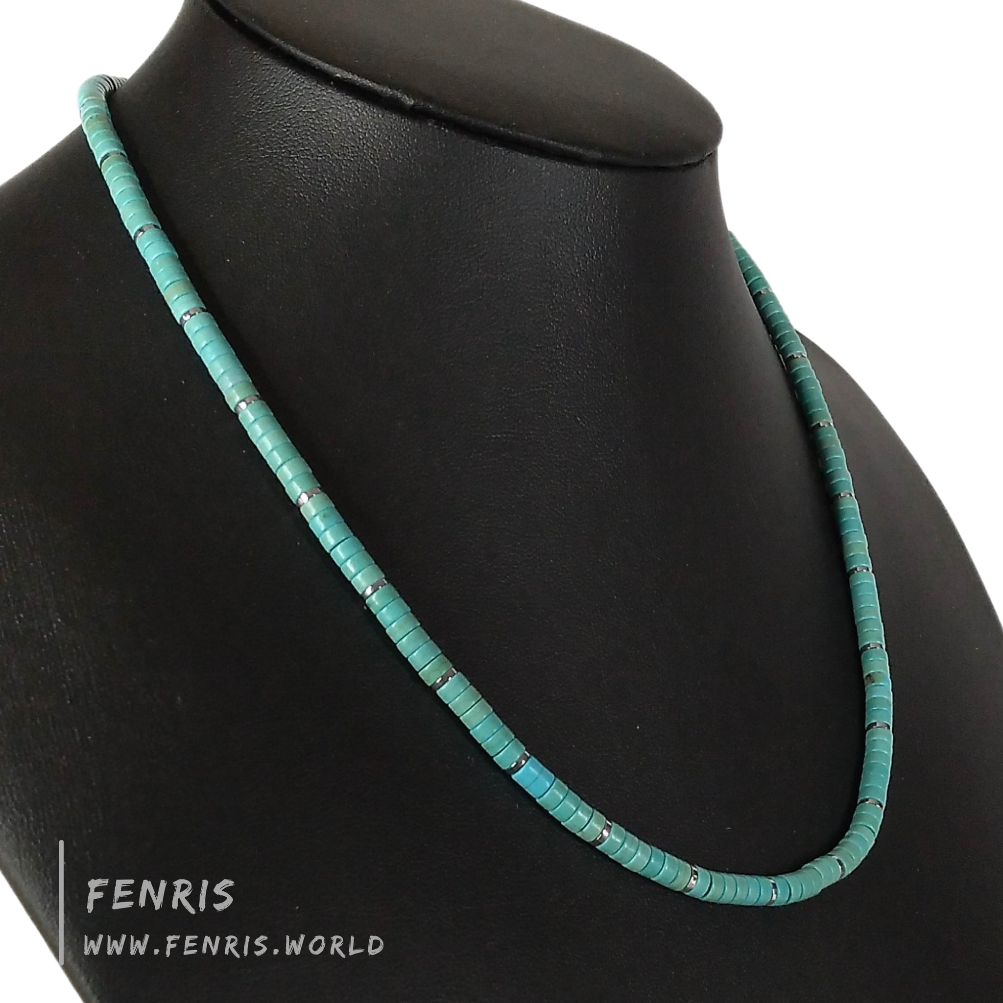 turquoise surfer necklace