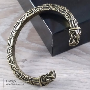 raven bracelet torc bronze