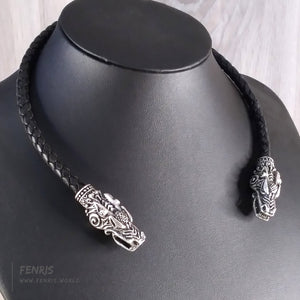 dragon torc celtic silver viking