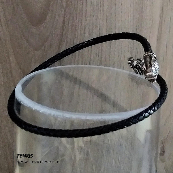 wolf arm ring torc silver viking