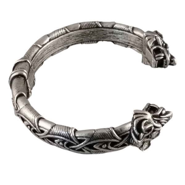 wolf bracelet knot work norse viking celtic mens womens