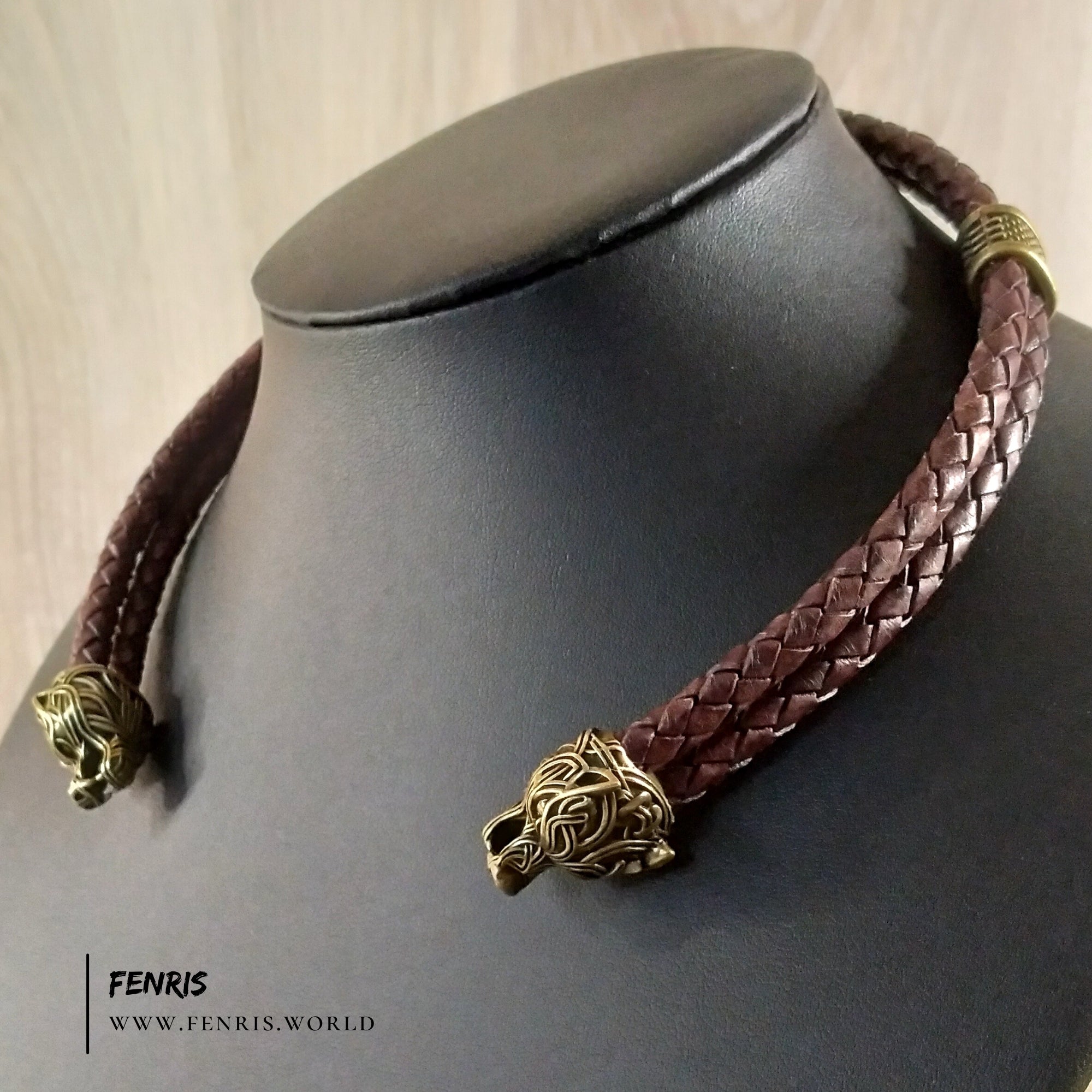 wolf torc bronze knotwork viking celtic